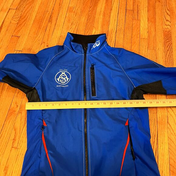 Podium Wear Jacket Womens Medium Biathalon ASC Zip Performance Blue Coat - Picture 6 of 8